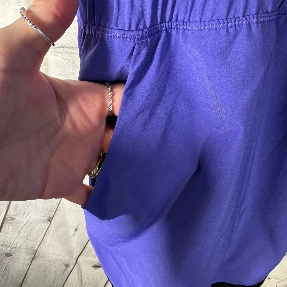 Lululemon Sweaty or Not Runsie Purple Strappy Back Athletic Romper Size 10